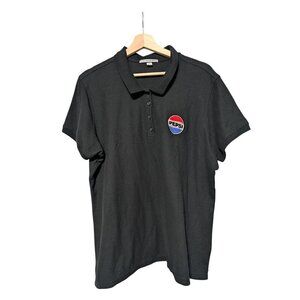 Pepsi Womens Polo Shirt Black Uniform Employee Womens Size XXL